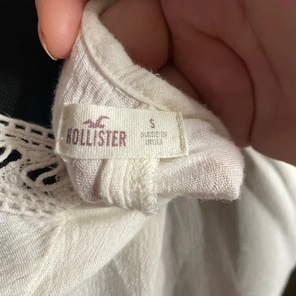 Hollister Boho White Blouse - Picture 5 of 5